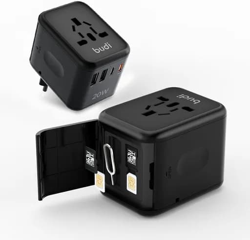 شارژر دیواری 20W GaN بودی PD و فست دارای سری های مختلف اتصال به پریز محفظه نگهداری اکسسوری با 4 پورت مدل AC358B20 با گارانتی 18 ماهه (6 ماه تعویض) — تصویر ۷
