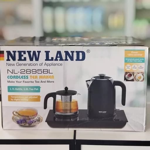 چای ساز کنارهمی نیولند مدل NL-2895BL — تصویر ۳