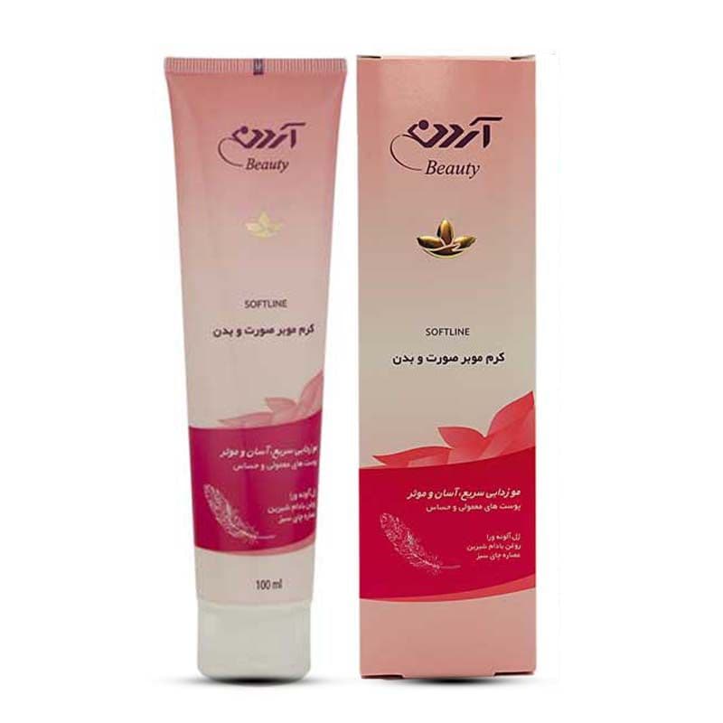کرم موبر صورت و بدن آردن مدل Soft Line حجم 100 میلی لیتر