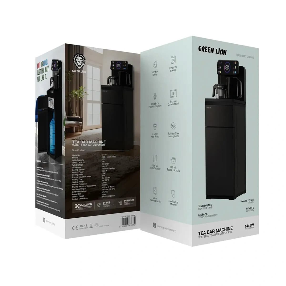دستگاه چای ساز گرین لاین مدل Green Lion Tea Bar Machine Water and Tea Bar Dispenser — تصویر ۱۱