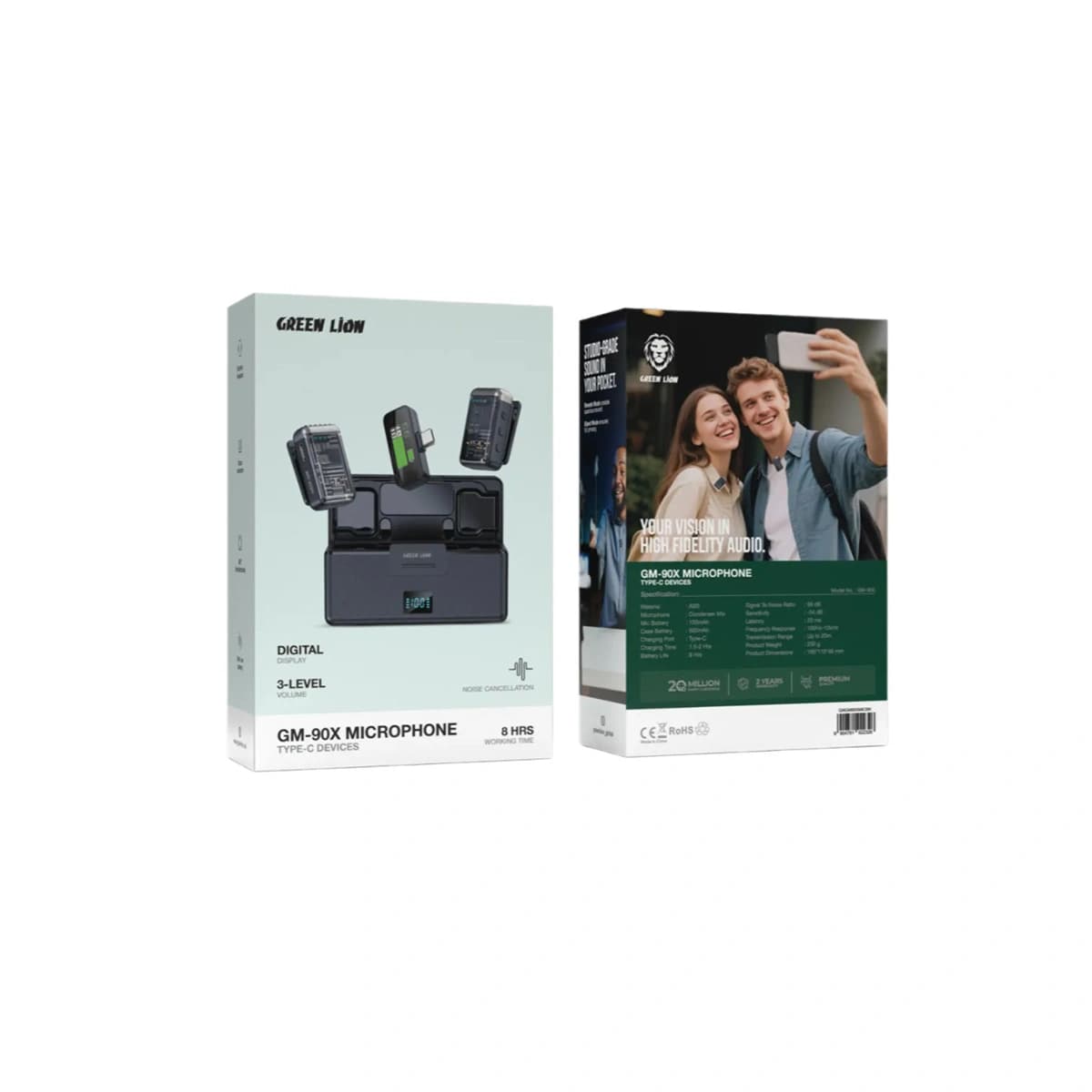 میکروفون یقه‌ای بی‌سیم GM‑90X گرین لاین — تصویر ۶