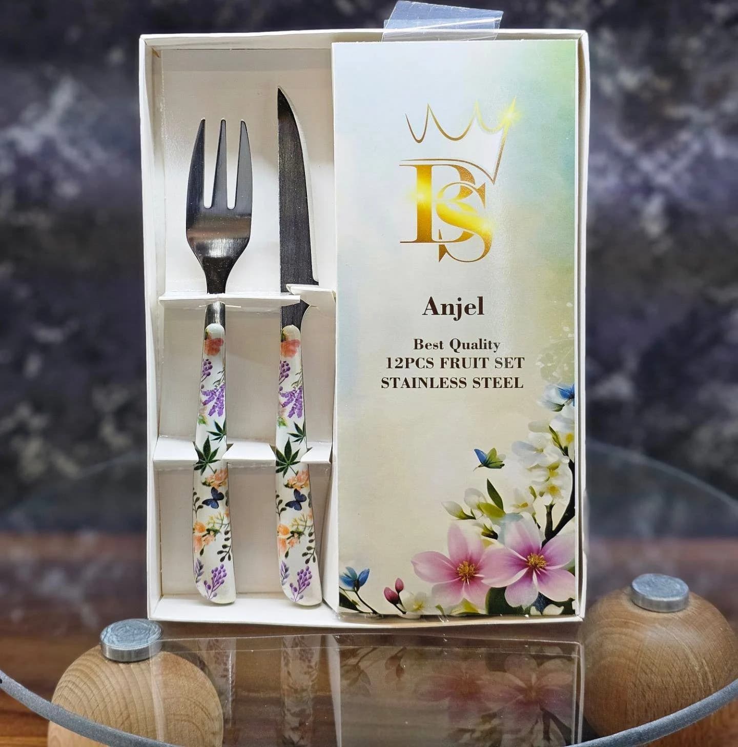 ست کارد و چنگال میوه خوری آنجل