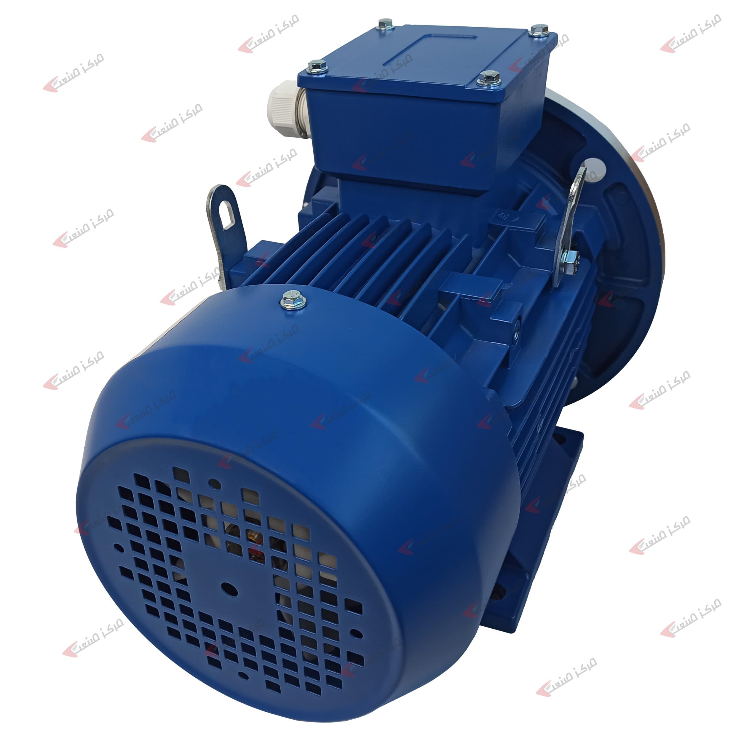 الکتروموتور چینی 5.5 کیلووات 7.5 اسب سه فاز 1500 دور بدنه آلومینیومی B35 — تصویر ۴