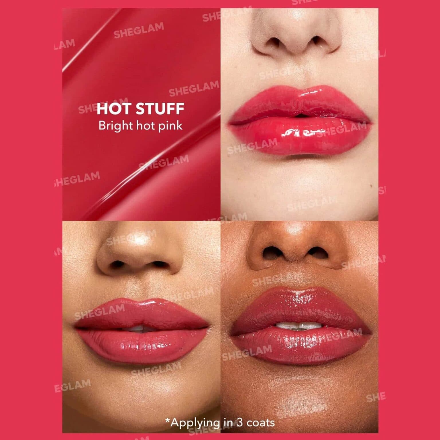 لیپ پلامپر حجم دهنده شیگلم رنگ Hot Stuff — تصویر ۴