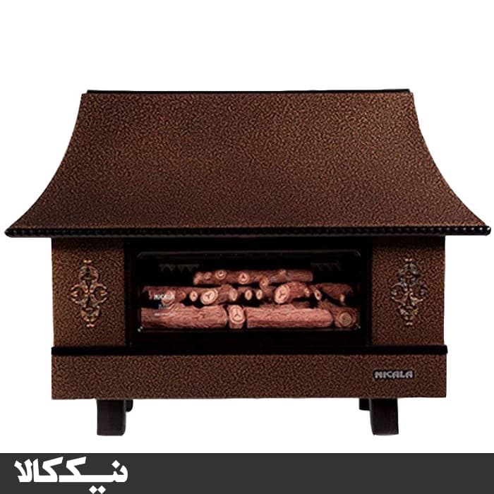 بخاری گازی شومینه ای نیک کالا 28000 مدل زرین MC28