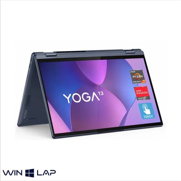 لپ تاپ LENOVO مدل YOGA 6 – 13.3 inch Touch – پردازنده Ryzen 5-5730U – گرافیک AMD Radeon Vega 7 حافظه RAM 8GB حافظه هارد SSD 256GB — تصویر ۴
