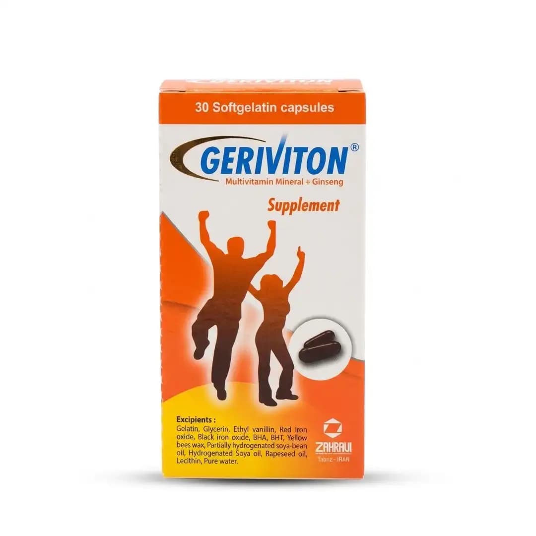 کپسول ژریویتون زهراوی 30 عددی/Zahravi Geriviton 30 Caps — تصویر ۳