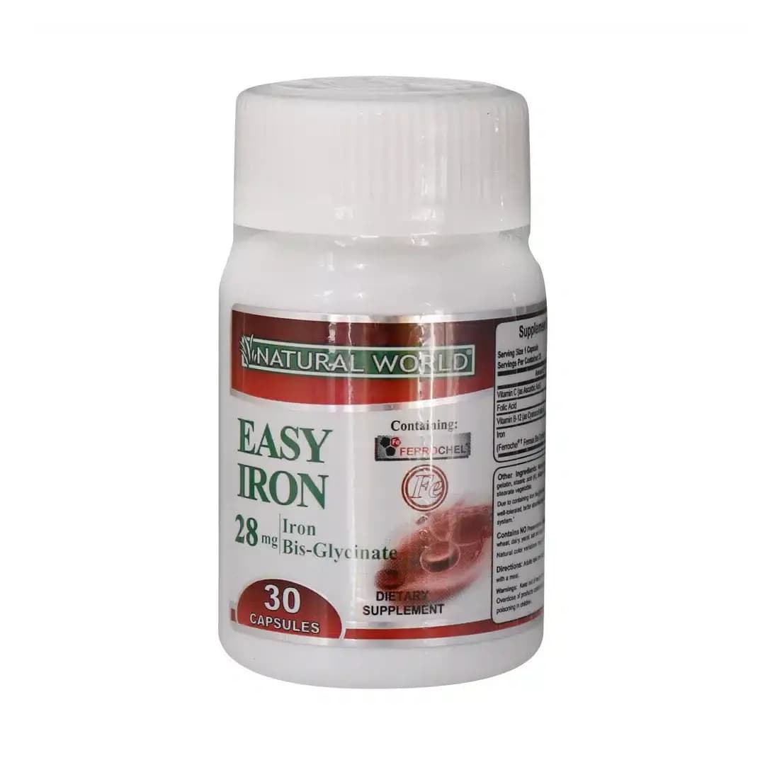 کپسول ایزی آیرون نچرال ورلد 30 عددی/Natural World Easy Iron 30 Caps — تصویر ۳
