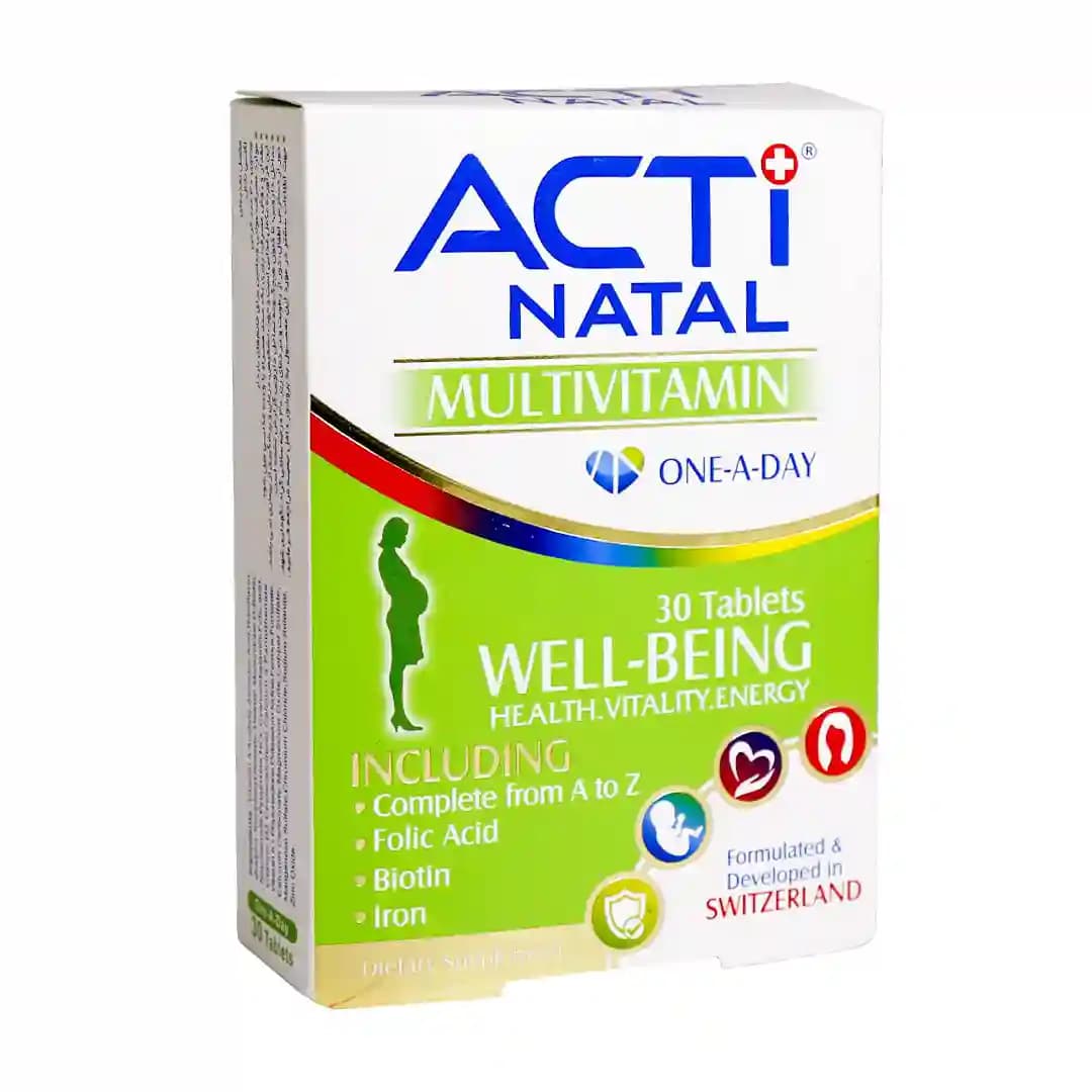 قرص مولتی ویتامین اکتی ناتال لیبرتی سوئیس 30 عددی/Liberty Swiss Acti Natal Multivitamin 30 Tabs — تصویر ۳