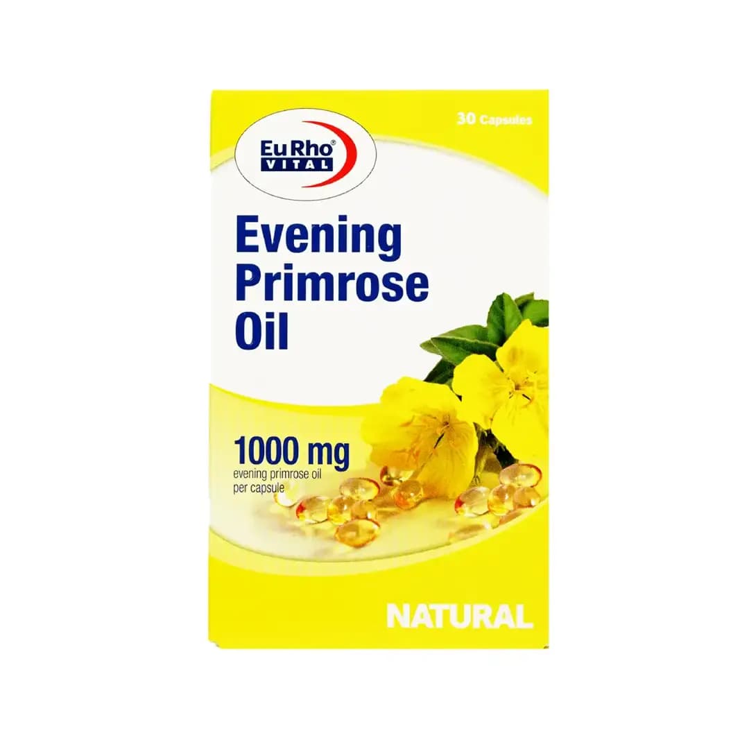 کپسول ایوینینگ پرایم رز اویل یوروویتال 1000 میلی گرم بسته 30 عددی/Eurho Vital Evening Primrose Oil 1000 mg — تصویر ۳