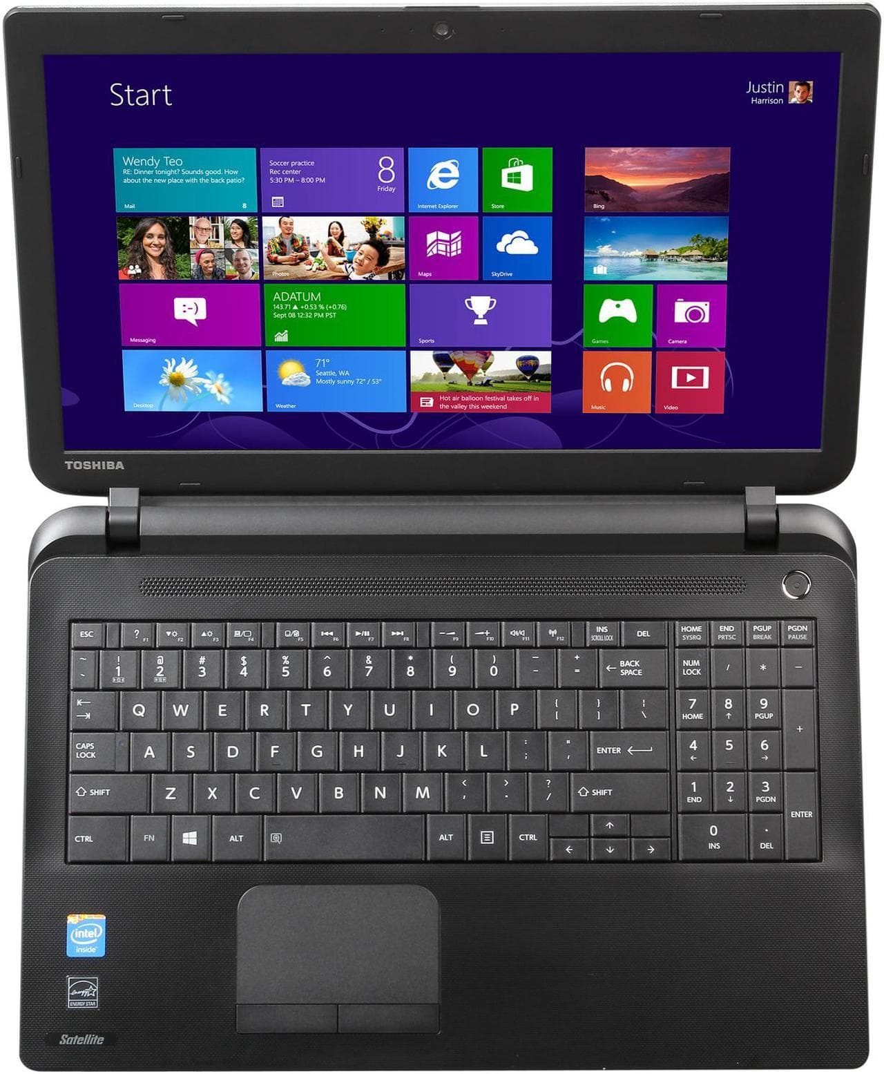 لپ تاپ توشیبا مدل TOSHIBA SATELLITE C55 B5299 8GB Ram 256GB SSD — تصویر ۶
