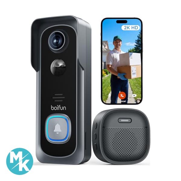 زنگ درب تصویری هوشمند BOIFUN 2.4G WiFi — تصویر ۷
