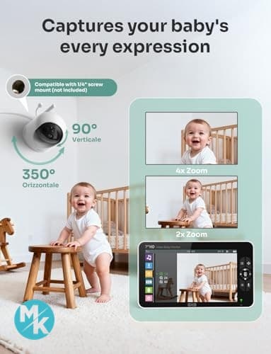 دوربین اتاق کودک GHB مانیتور 7 اینچ مدل sm71 — تصویر ۱۱