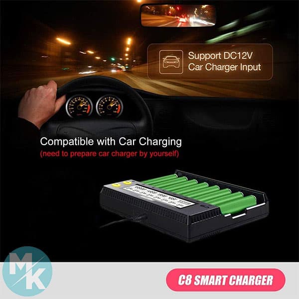 شارژر باتری برند miboxer مدل c8 — تصویر ۴