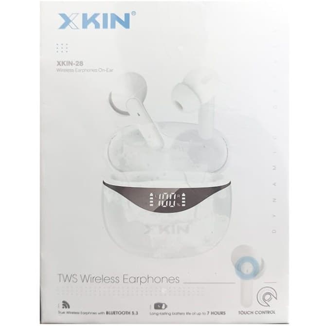 هندزفری بلوتوثی Xkin مدل XK-TW28 | طراحی ارگونومیک، صدای واضح، اقتصادی — تصویر ۳