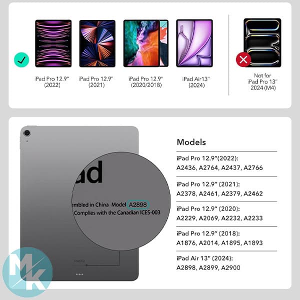 قاب و کیبورد ipad pro برند ESR — تصویر ۸