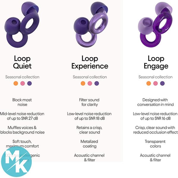 گوش گیر ضد نویز برند Loop مدل Violet — تصویر ۳