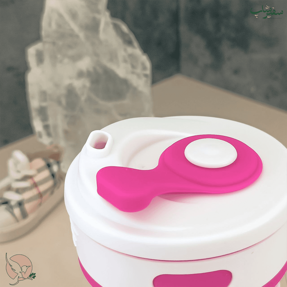 لیوان تاشو سیلیکونی 350 میل گیره دار — تصویر ۱۱