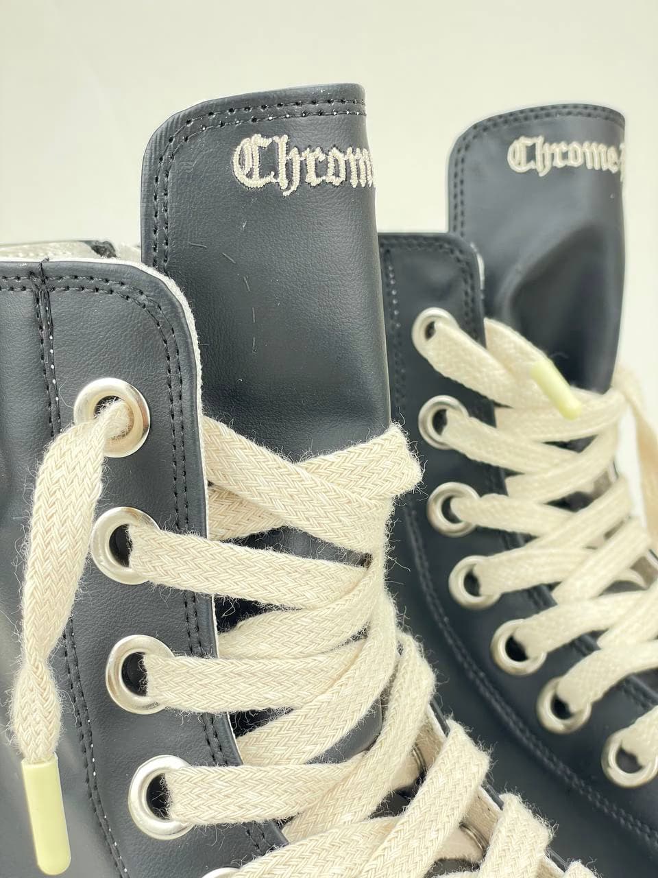 بوت ریک اونز RICK OWENS کد 3808 چرم مشکی مات — تصویر ۸