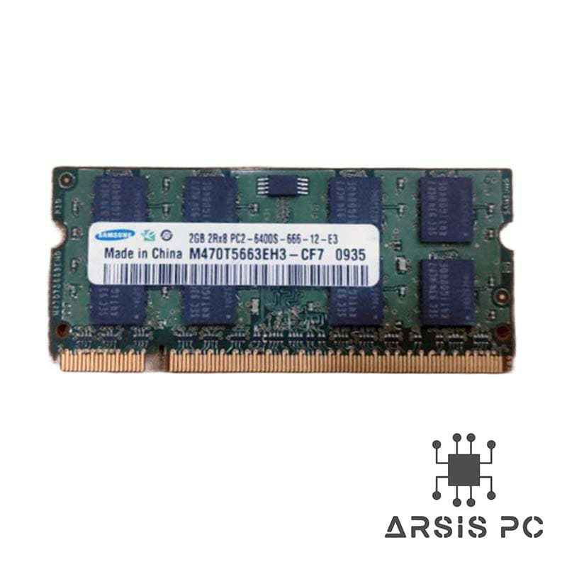 رم لپ‌تاپ سامسونگ ۲ گیگ DDR2 800MHzاستوک — تصویر ۳