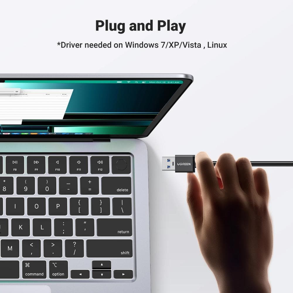 هاب 4 پورت USB 3.0 با پورت LAN یوگرین مدل Ugreen 20265 — تصویر ۶