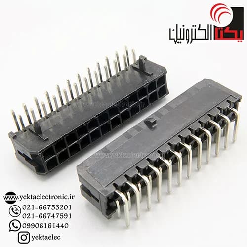 کانکتور micro atx نری رایت 24 پین (mini fit (2*12 — تصویر ۲