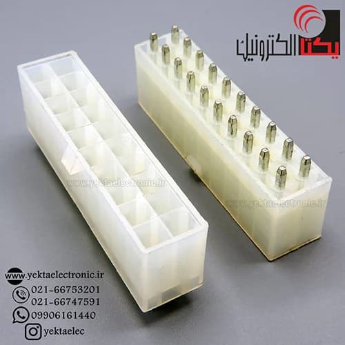 کانکتور 20 پین ATX نری صاف(10*2 پین )مولکسی
