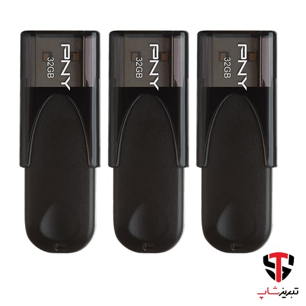 فلش مموری پی ان وای مدل Attache 4 USB 2.0 ظرفیت 32 گیگابایت بسته 3 عددی — تصویر ۵
