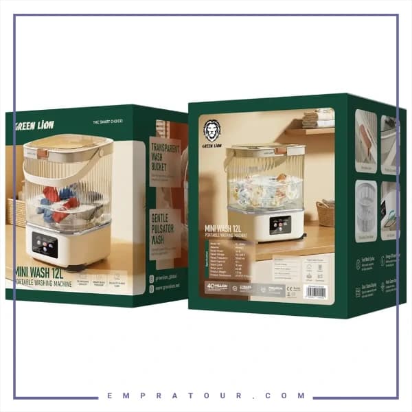 ماشین لباسشویی 12 لیتری گرین لاین Green Lion GNWM14PORWH — تصویر ۴
