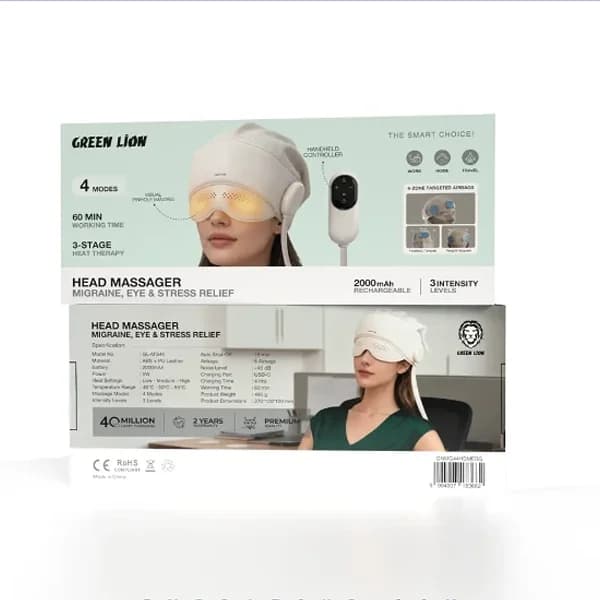 ماساژور چشم و سر گرین لاین Green Lion GNMG44HDMEBG — تصویر ۱۱