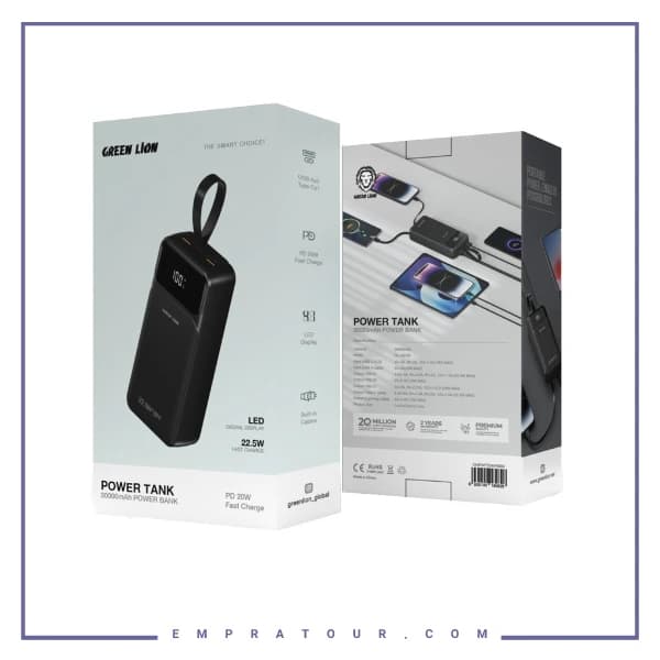 پاوربانک 30000 گرین لاین GNPWT30KPBBK — تصویر ۳