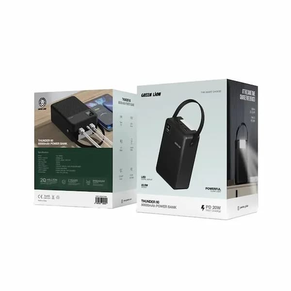 پاوربانک 80000 گرین لاین GNTHU80KPBBK — تصویر ۱۱
