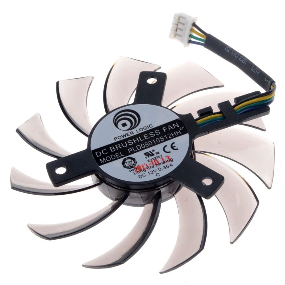 فن کارت گرافیک GIGABYTE (75 میلی متر) 4 پین — تصویر ۳