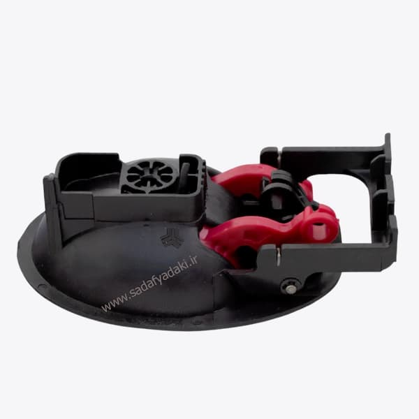 دستگیره داخلی درب باز کن راست قرمز مات (تقویت شده) (107057-2) تیبا X200 کوئیک 212 سایپا یدک — تصویر ۲