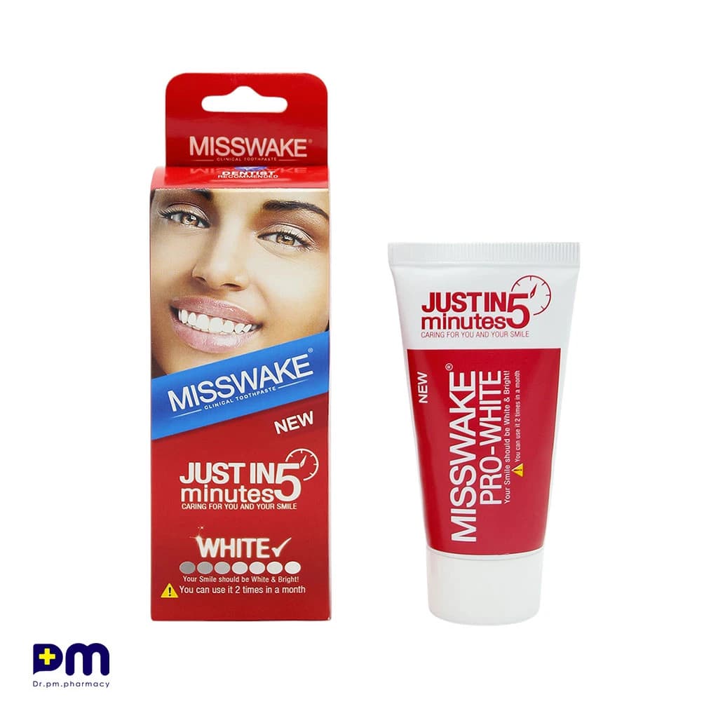 خمیر دندان سفید کننده میسویک مدل Pro White حجم ۵۰ میلی‌لیتر — تصویر ۳