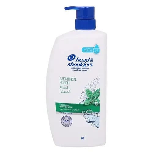 شامپو ضد شوره و خنک کننده شولدرز shoulders مدل MENTHOL FRESH حجم 1000 میلی لیتر — تصویر ۲