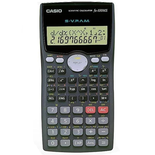 ماشین حساب کاسیو FX-100-MS — تصویر ۳