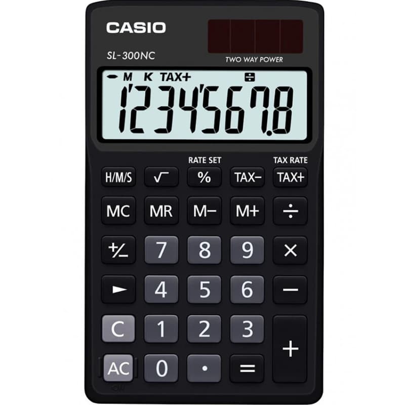 ماشین حساب کاسیو مدل SL-300NC — تصویر ۸