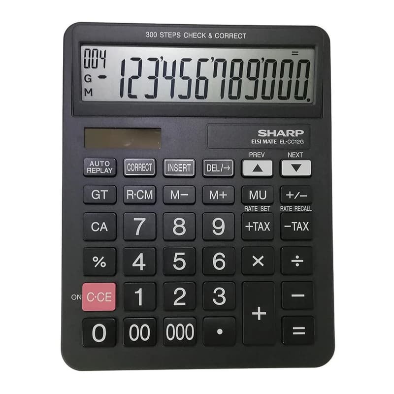 ماشین حساب شارپ کد AT-200 مدل EL-CC12D