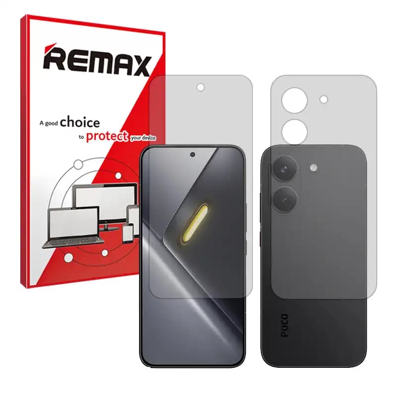 گلس مات پشت و رو شیائومی پوکو x8 پرو (Poco X8 Pro) هیدروژلی برند ریمکس