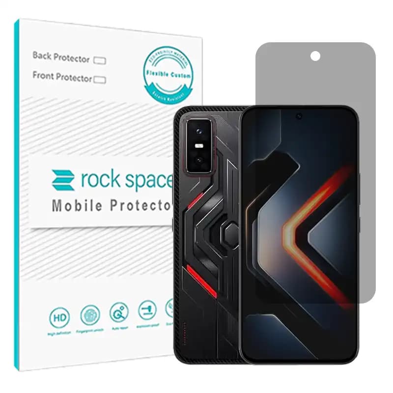 گلس حریم شخصی (پرایوسی) اینفینیکس GT 30 Pro مدل نانو هیدروژل برند راک اسپیس