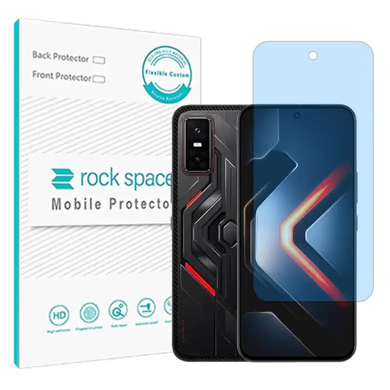 گلس محافظ چشم اینفینیکس GT 30 Pro مدل نانو هیدروژل آنتی بلو برند راک اسپیس — تصویر ۴