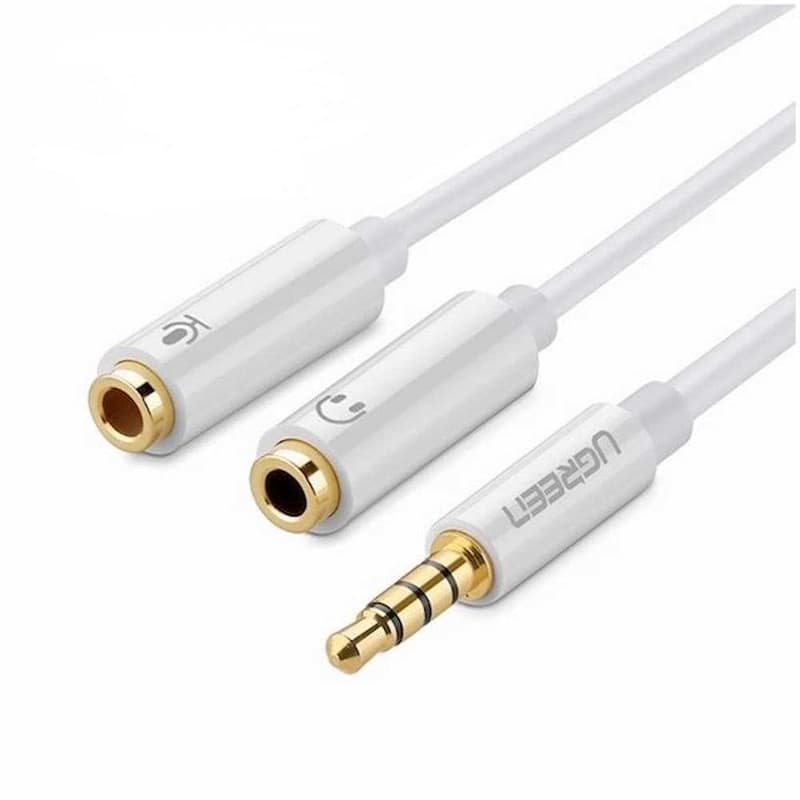 کابل تبدیل 1 به 2 AUX یوگرین Ugreen 3.5mm jack AV141 10789 — تصویر ۹