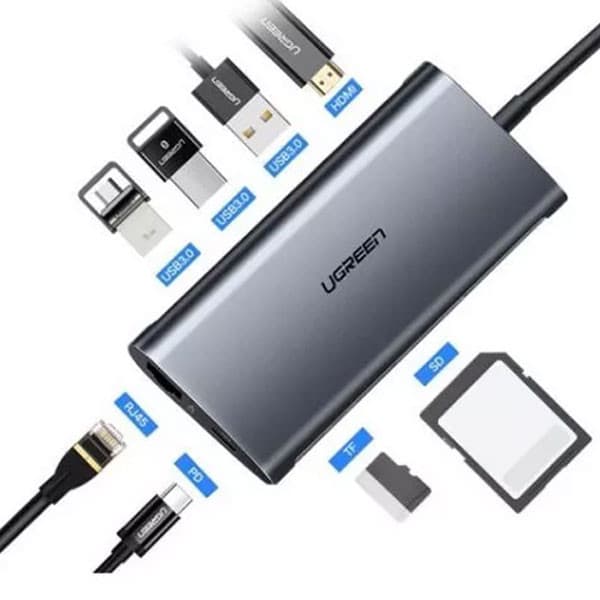 هاب 8 پورت USB-C یوگرین Ugreen CM121 50538 — تصویر ۳