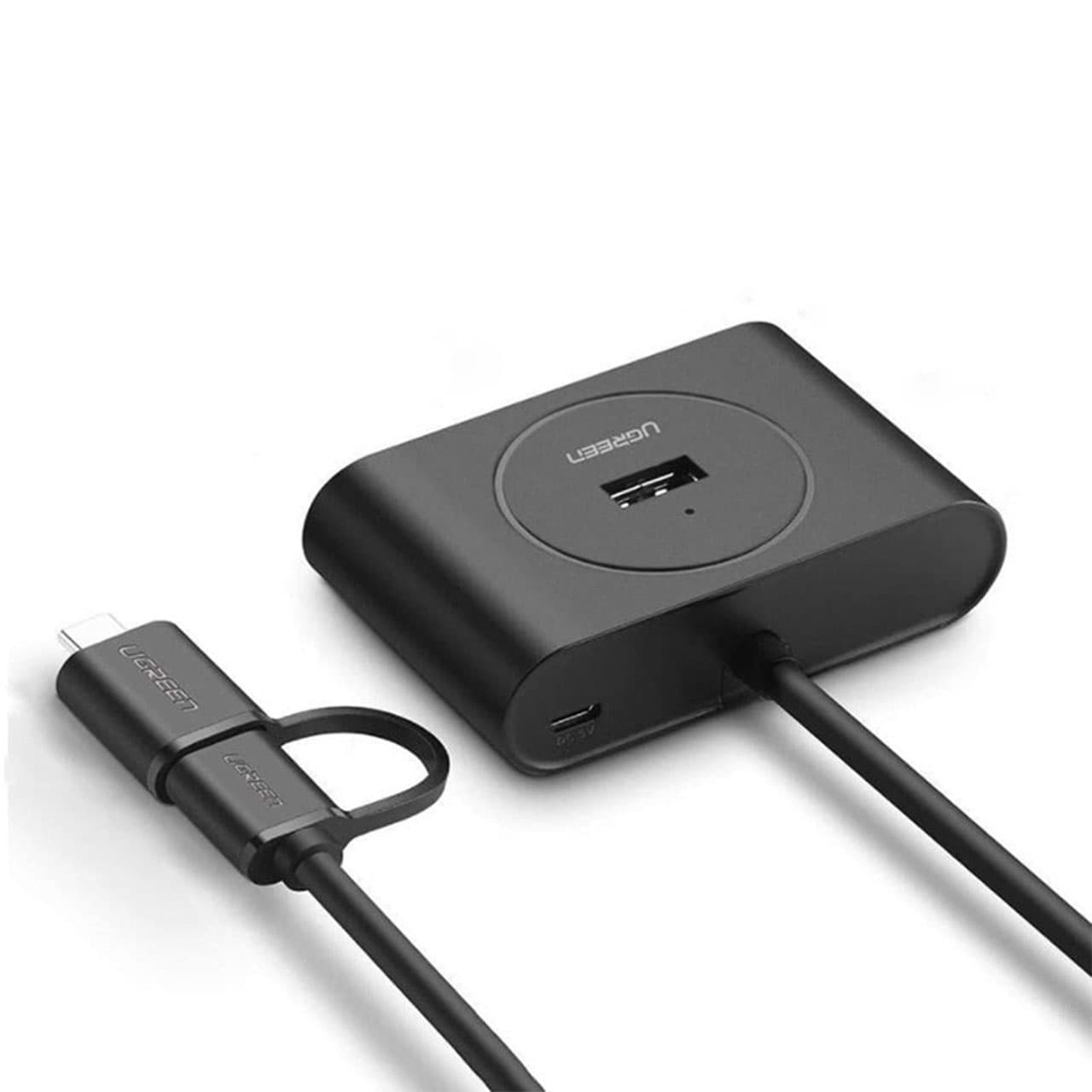هاب 4 پورت USB 3.0 + OTG یوگرین 1 متری Ugreen CR113-40850 — تصویر ۲