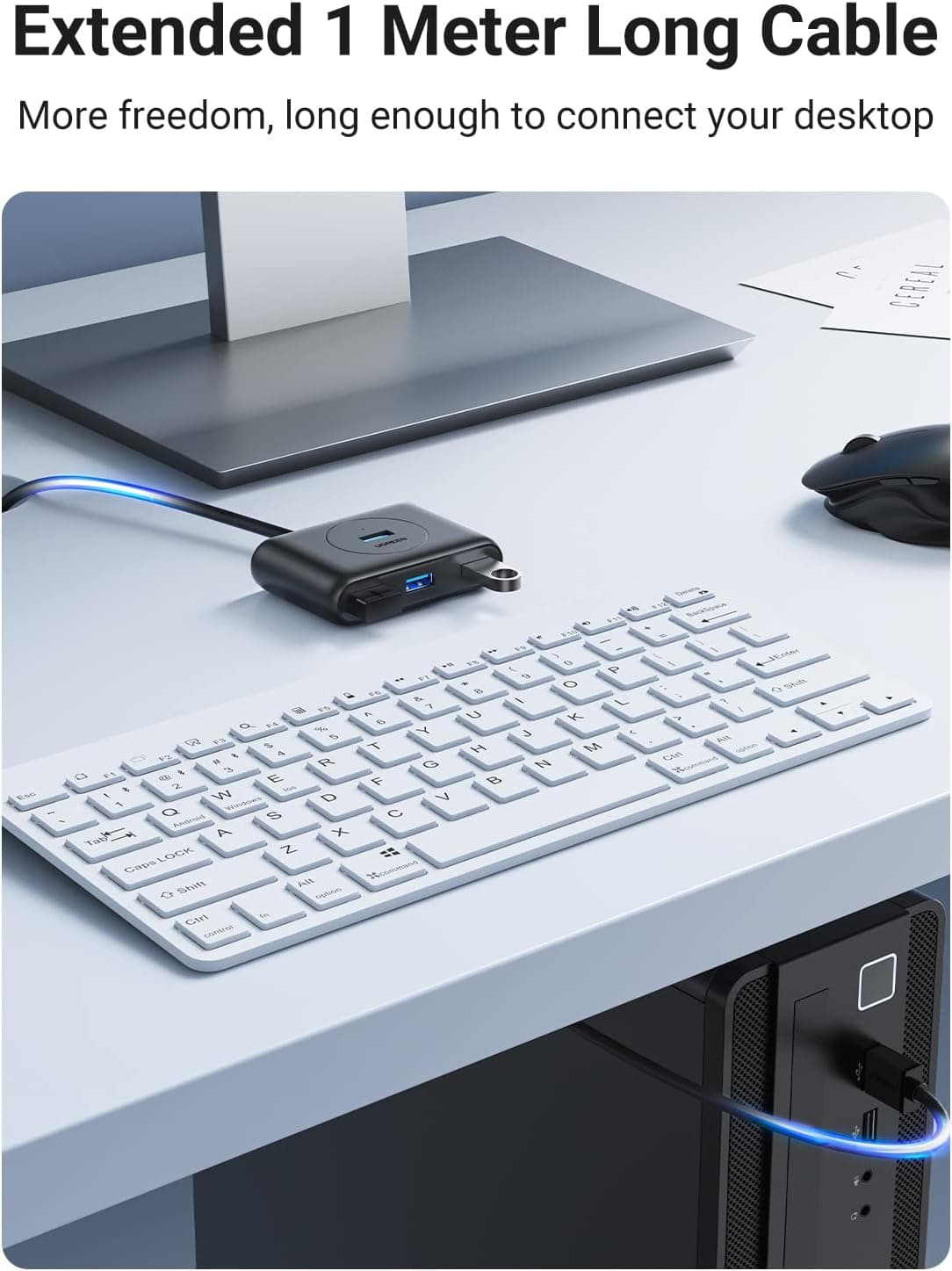 هاب 4 پورت USB 3.0 یوگرین 1 متری Ugreen CR113 20283 — تصویر ۶
