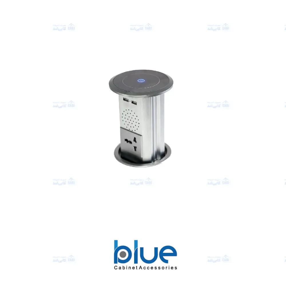 پریز آسانسوری برقی بلو توکار با شارژر وایرلس BK23