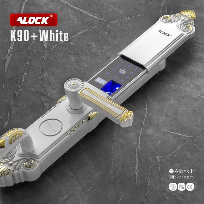 قفل اثر انگشتی دیجیتال ALOCK مدل K90+ White — تصویر ۱۰