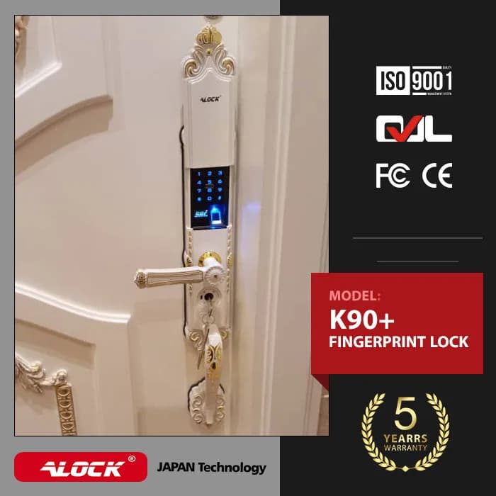 قفل اثر انگشتی دیجیتال ALOCK مدل K90+ White — تصویر ۶