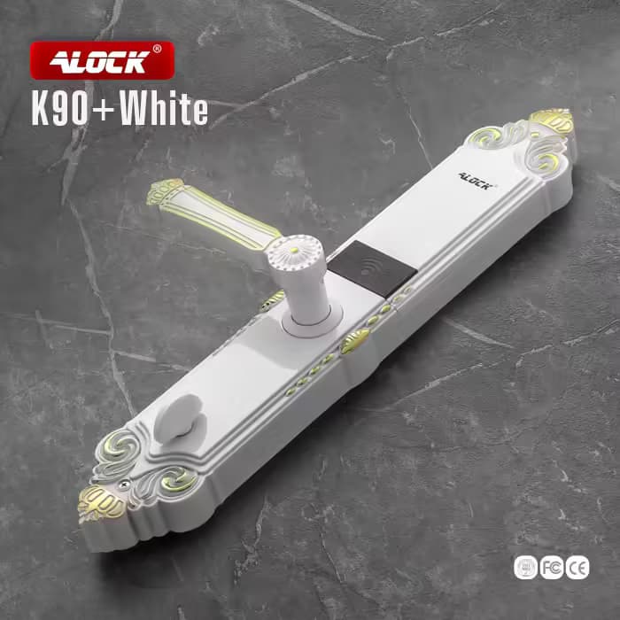 قفل اثر انگشتی دیجیتال ALOCK مدل K90+ White — تصویر ۲